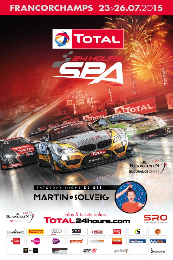 FOTO Affiche voor de 24 uur van SpaFrancorchamps is onthuld RaceXpress